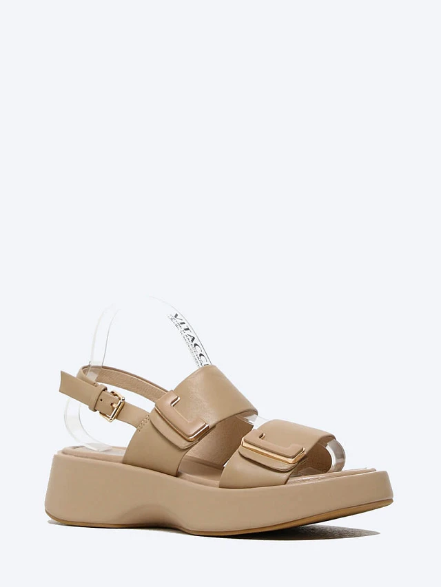 Сандалии женские летние, цвет бежевый, натуральная кожа 7990020 | 1