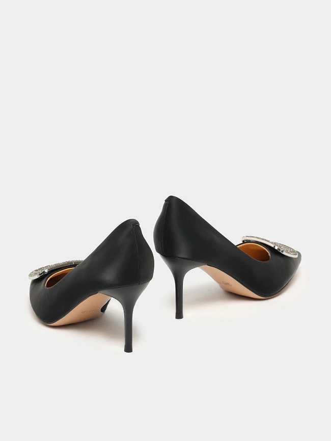 Туфли женские всесезонные, цвет черный, натуральная кожа 17VC004 | 4