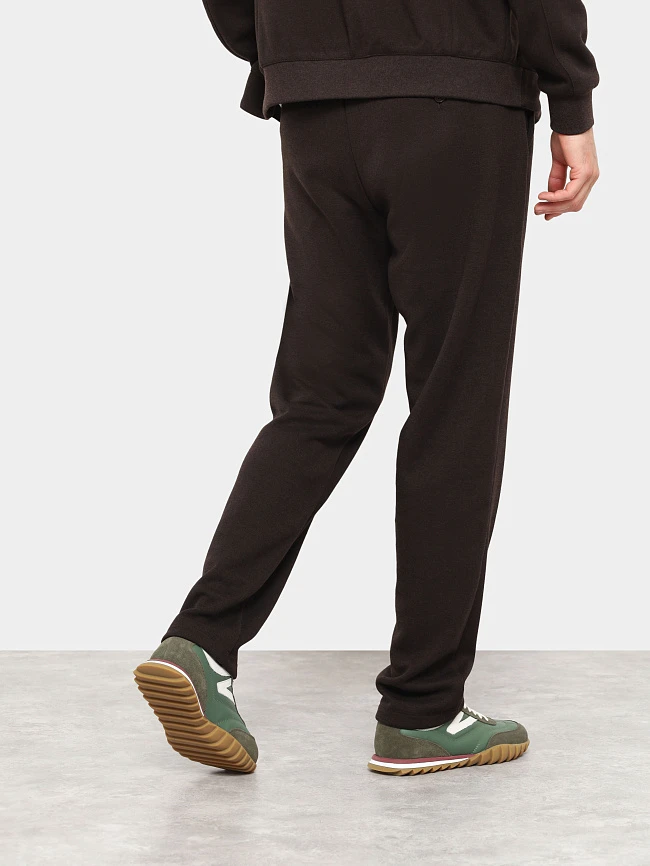 Кроссовки мужские демисезонные, цвет хаки, натуральная кожа/натуральный спилок M03033 | 8