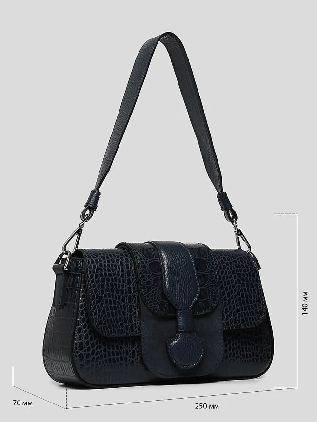 Сумки DB0054-05 женскии цвет синий, натуральная кожа DB0054-05       | 3