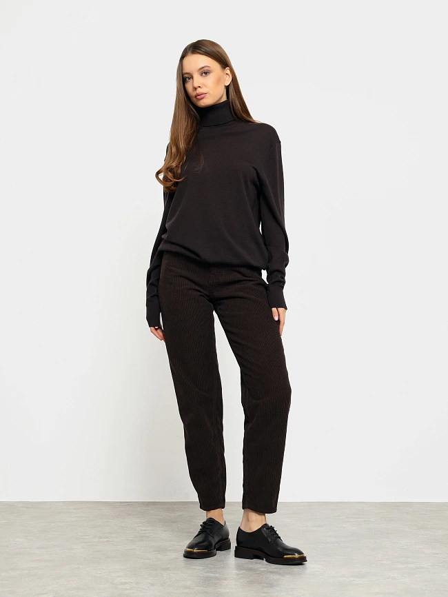 Полуботинки женские всесезонные, цвет черный, натуральная кожа 1821641 | 8