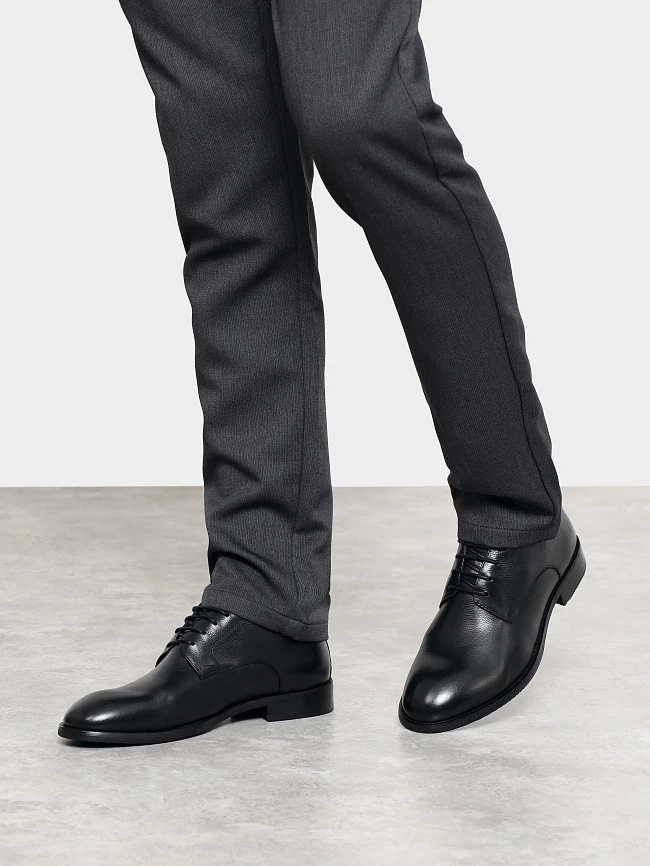 Полуботинки мужские всесезонные, цвет черный, натуральная кожа M1782508 | 7