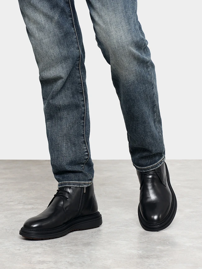 Ботинки мужские зимние, цвет черный, натуральная кожа M1023019M | 7