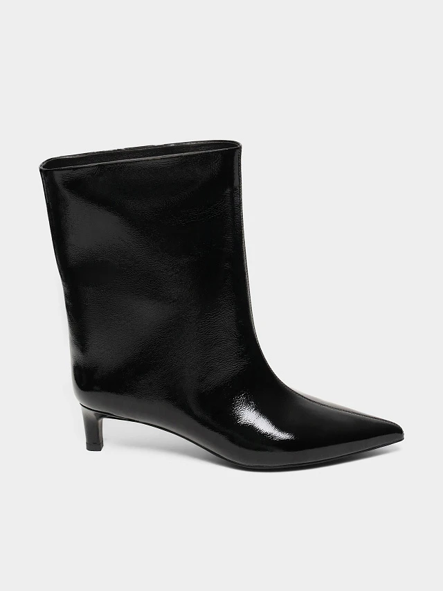 Полусапоги женские всесезонные, цвет черный, натуральный наплак 497153 | 1