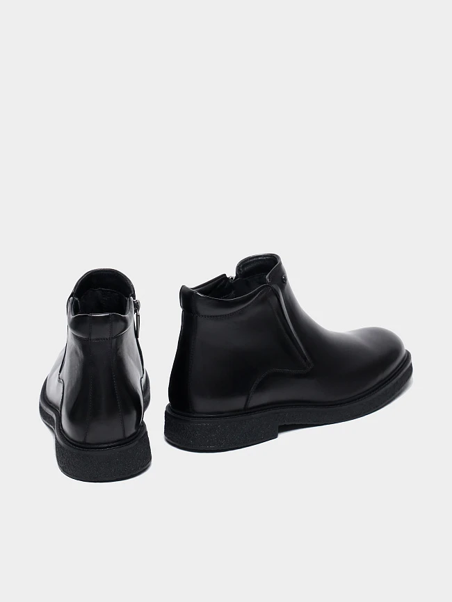 Ботинки мужские демисезонные, цвет черный, натуральная кожа M1782539 | 4