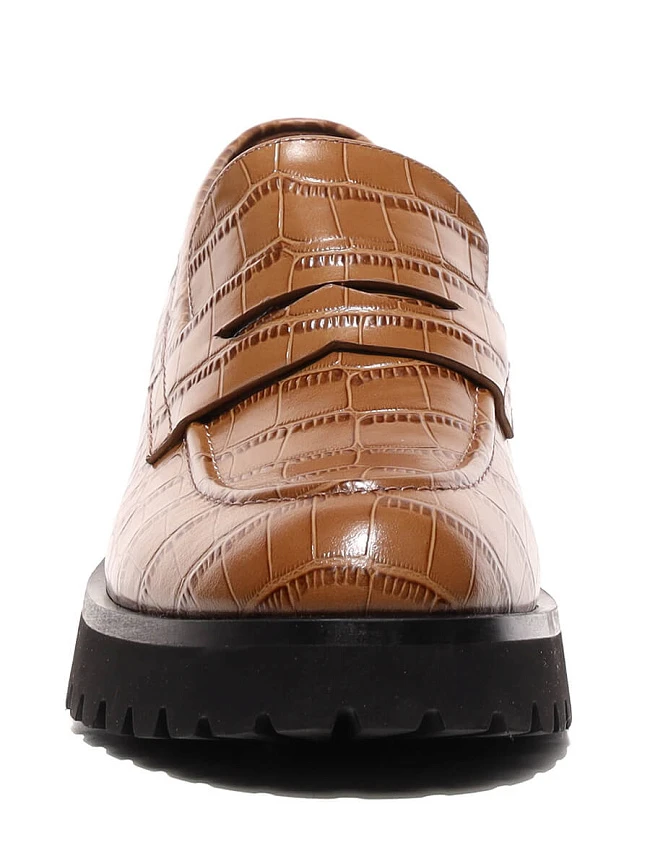 Лоферы 943723 женские цвет песочный, натуральная кожа 943723          | 6