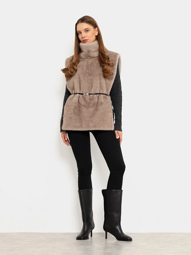 Сапоги женские демисезонные, цвет черный, натуральная кожа 1731144 | 7