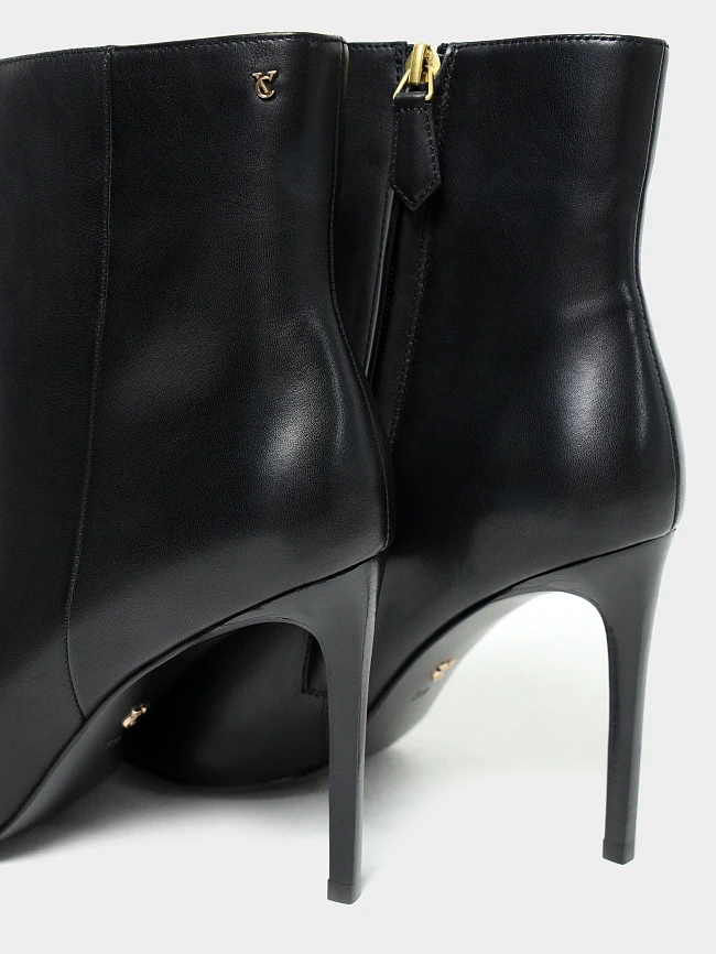Ботильоны женские всесезонные, цвет черный, натуральная кожа 1494524 | 6