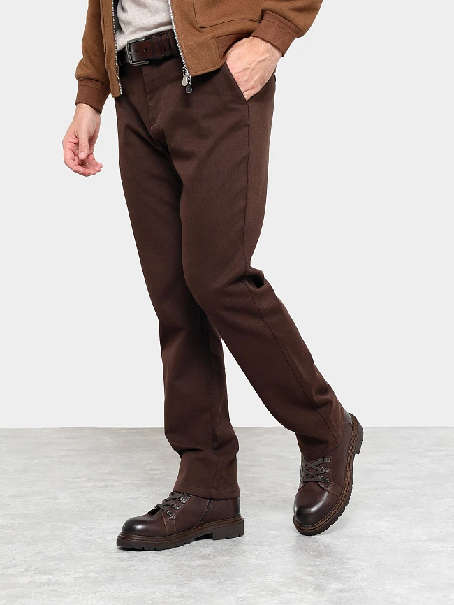 Ботинки мужские демисезонные, цвет коричневый, натуральный нубук/натуральная кожа M1781593 | 7