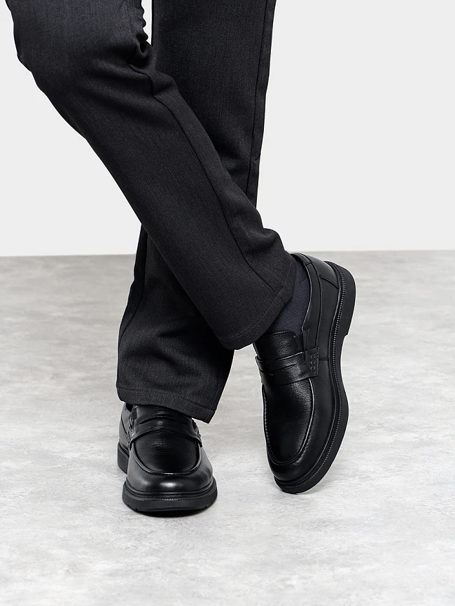 Лоферы M801000M мужские цвет черный, натуральная кожа M801000M        | 8