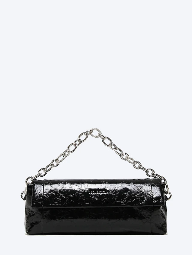 Сумка женская весна-лето, цвет черный, натуральная кожа TA1611-01 | 1