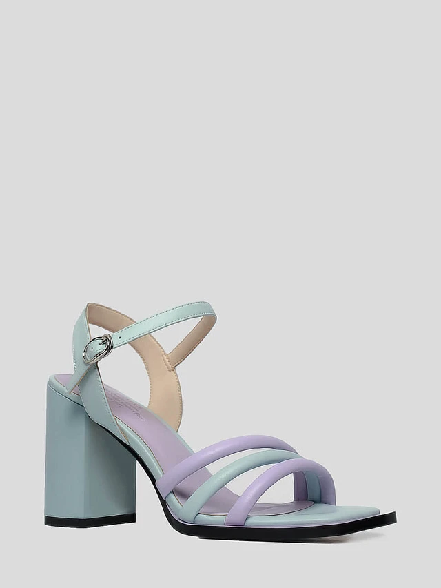 Босоножки 1398250 женские цвет синий, натуральная кожа и полимерные материалы 1398250         | 1