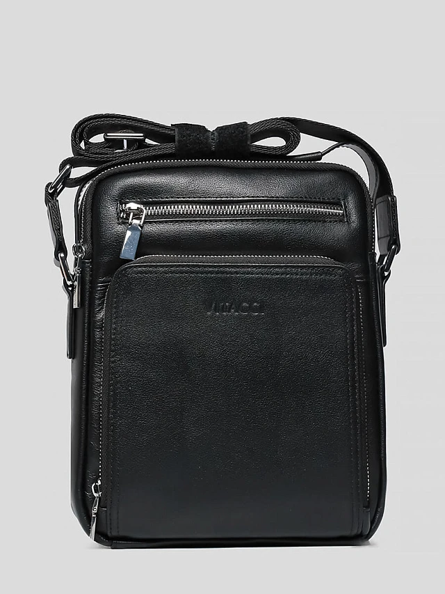 Сумка SU0115-01P мужская цвет черный, натуральная кожа SU0115-01P | 1