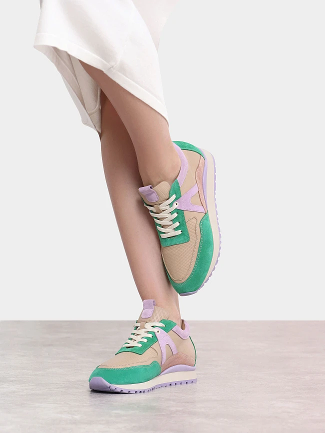 Кроссовки женские демисезонные, цвет мультиколор, натуральная кожа/натуральный спилок 1221475 | 10