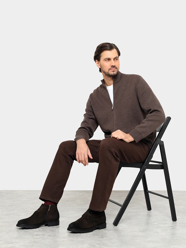 Ботинки мужские демисезонные, цвет коричневый, натуральный спилок M1782559 | 9