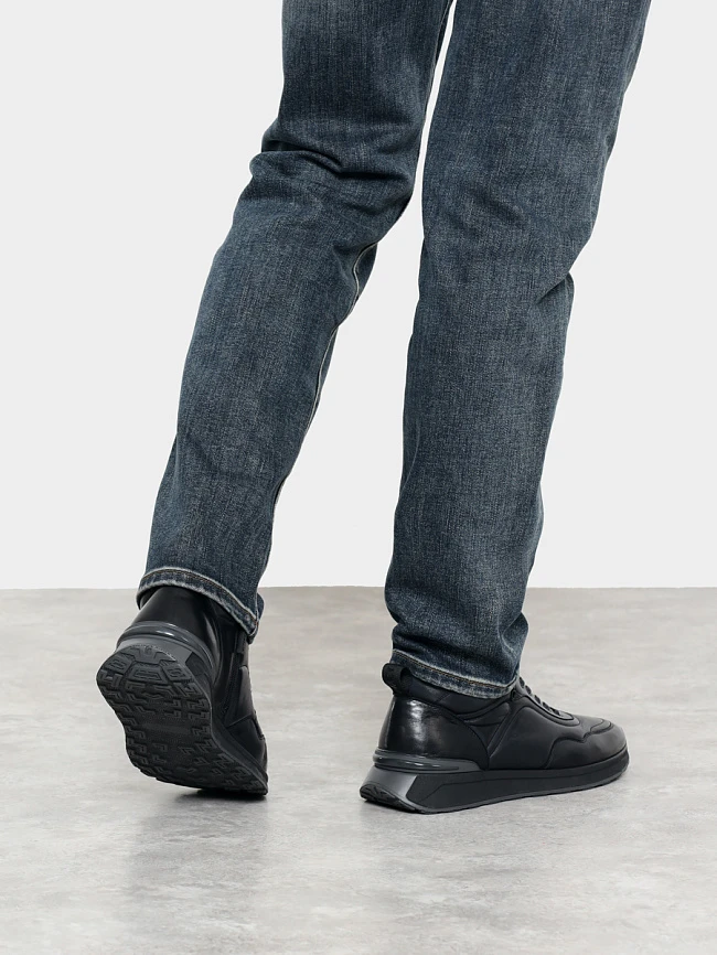 Кроссовки мужские зимние, цвет синий, натуральная кожа M254220M | 7