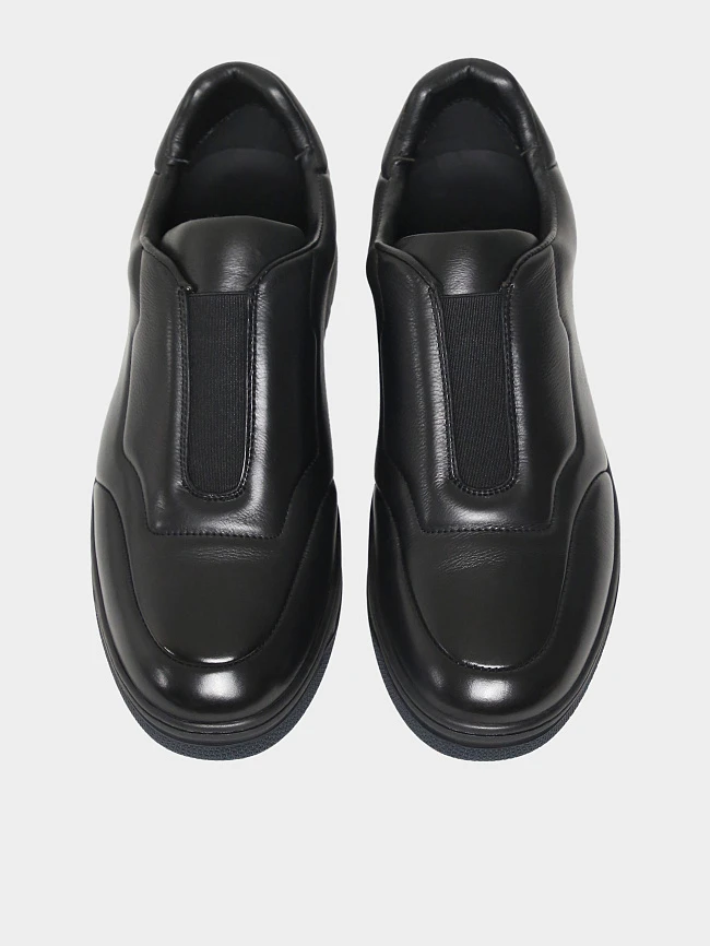 Кеды мужские демисезонные, цвет черный, натуральная кожа M1782192-1 | 5