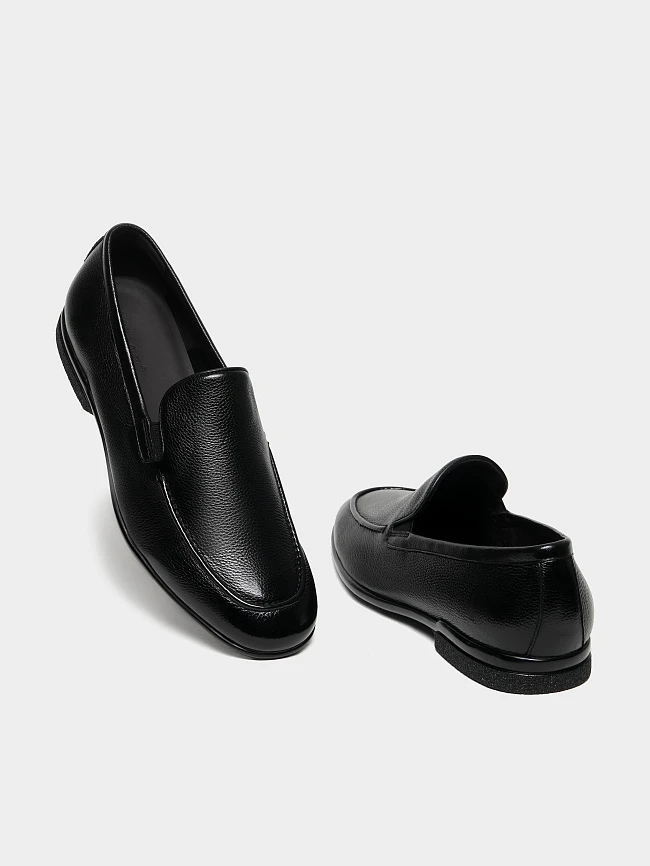 Лоферы мужские демисезон; лето;, цвет черный, натуральная кожа M262237 | 2