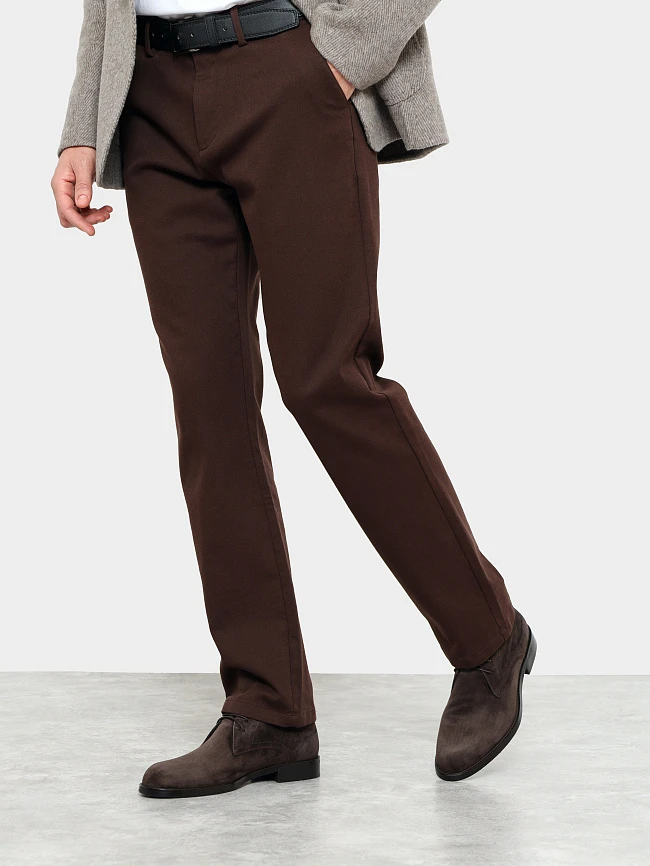 Ботинки мужские демисезонные, цвет коричневый, натуральный велюр M1023030 | 7