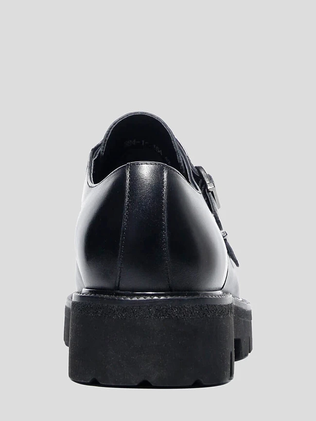 Туфли мужские всесезонные, цвет черный, натуральная кожа M253513 | 5