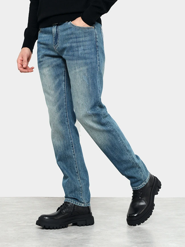 Ботинки мужские демисезонные, цвет черный, натуральная кожа M1023016 | 7