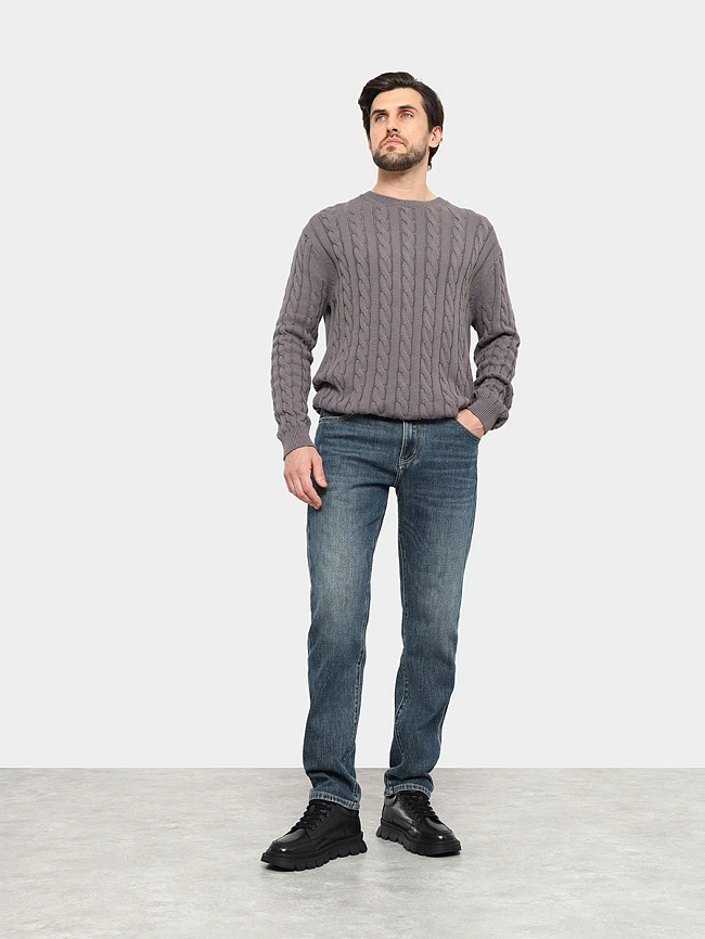 Полуботинки мужские зимние, цвет черный, натуральная кожа M1782018M | 9