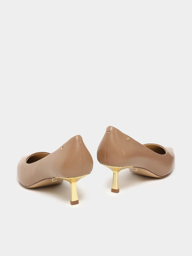 Туфли женские всесезонные, цвет бежевый, натуральная кожа 1494270 | 4