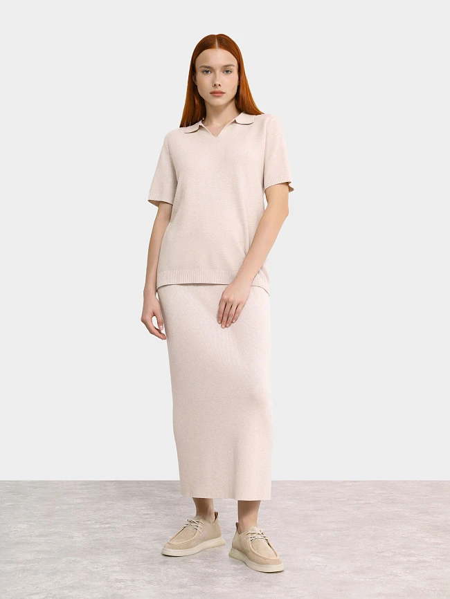 Полуботинки женские демисезонные, цвет бежевый, натуральный спилок 136475 | 13