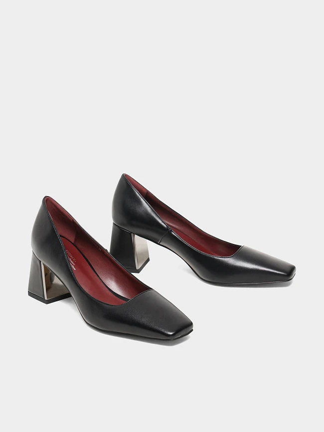 Туфли женские всесезонные, цвет черный, искусственная кожа 6550364 | 3