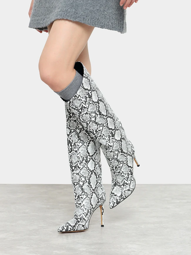 Сапоги женские демисезонные, цвет мультиколор, искусственная кожа 6550439 | 9