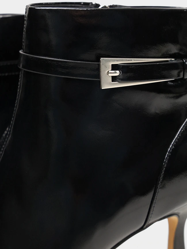 Ботильоны женские всесезонные, цвет черный, натуральная масляная кожа 17VC417 | 6