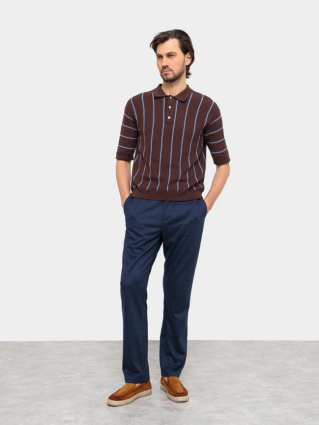 Лоферы мужские всесезонные, цвет рыжий, натуральный велюр M262277 | 8