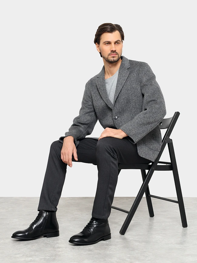 Ботинки мужские зимние, цвет черный, натуральная кожа M1782514M | 11