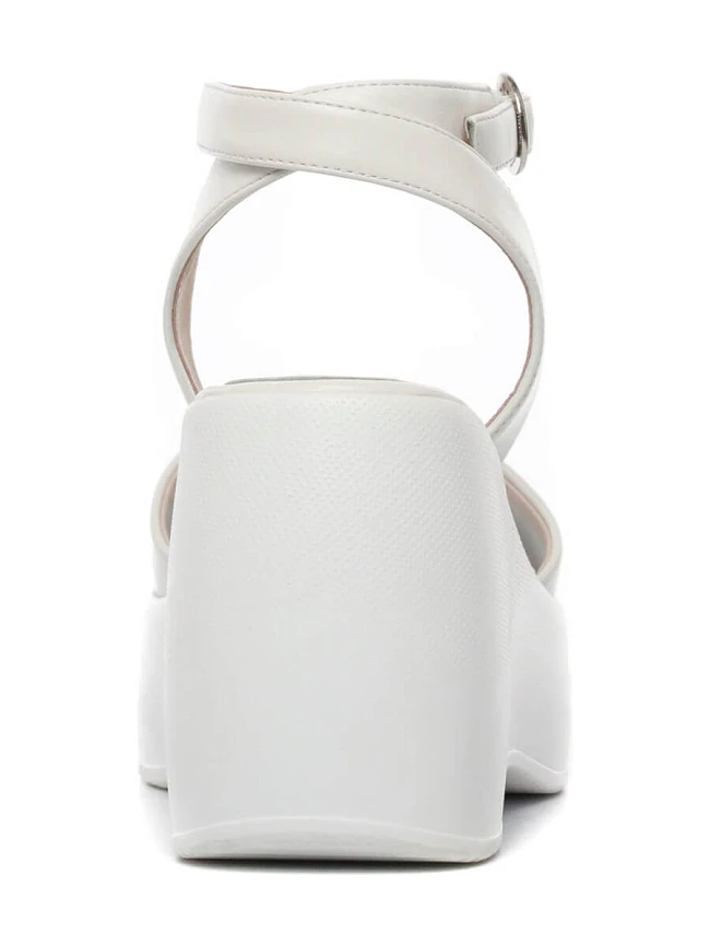 Босоножки 1395558 женские цвет белый, натуральная кожа и полимерные материалы 1395558         | 5