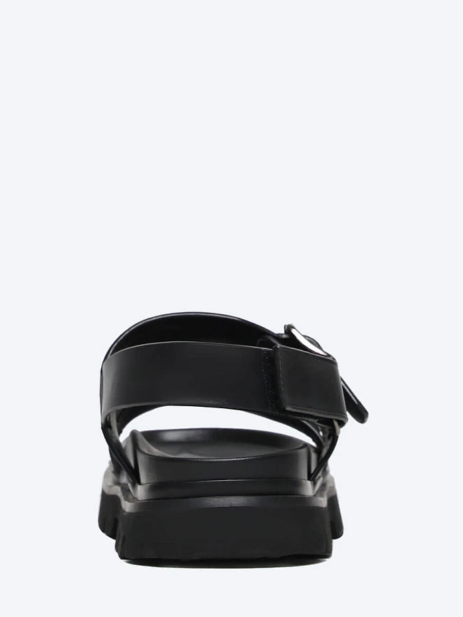 Сандалии мужские летние, цвет черный, натуральная кожа M1782406 | 5