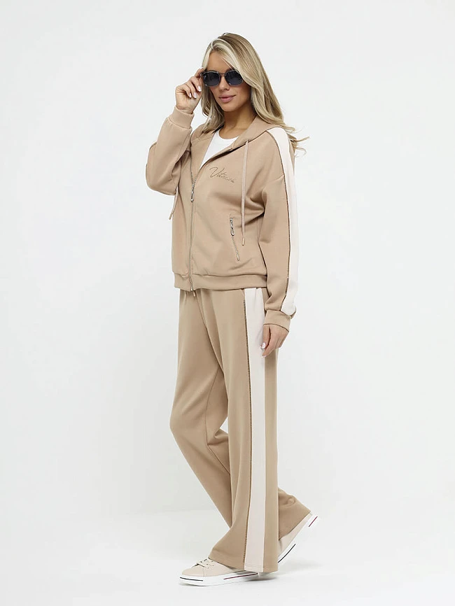 Комплект (толстовка+брюки) женские демисезонные KA17554-08 | 3