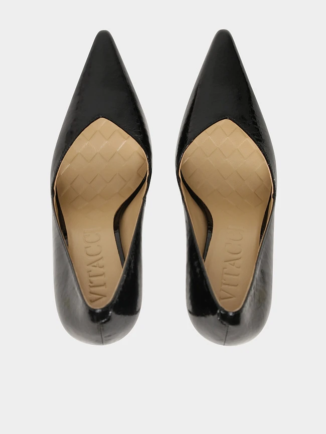 Туфли женские всесезонные, цвет черный, натуральная лаковая кожа 1493778 | 5