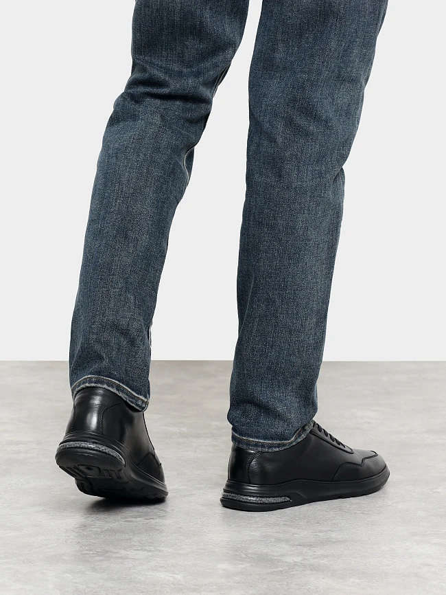 Кроссовки мужские зимние, цвет черный, натуральная кожа M1782598M | 8