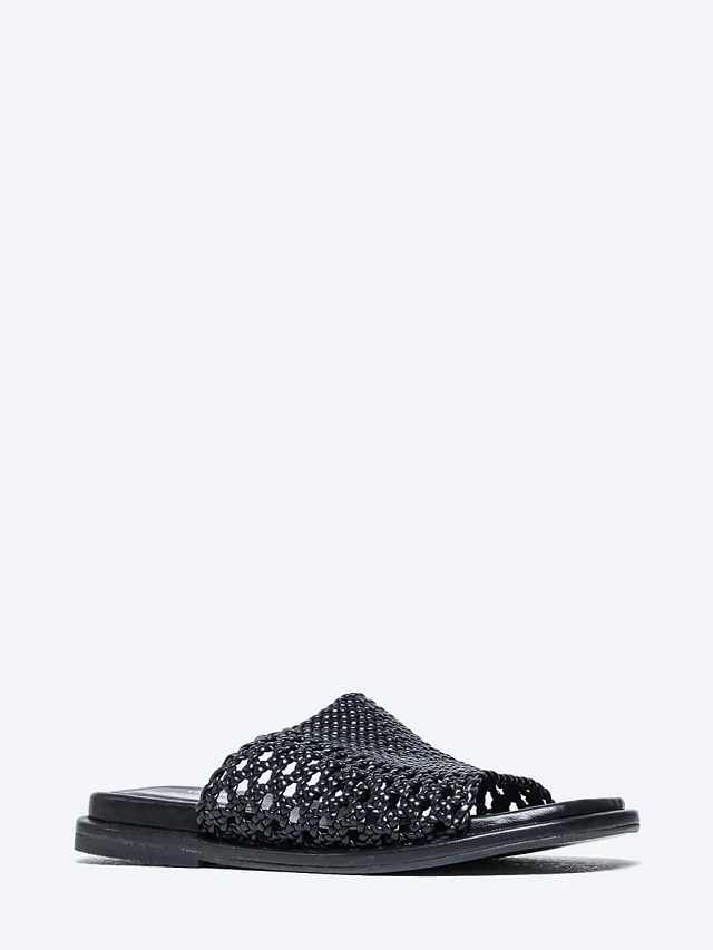 Сабо женские летние, цвет черный, искусственная кожа 944139 | 1