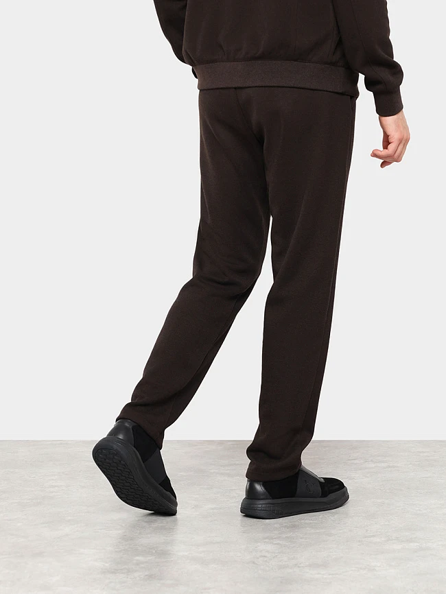 Кеды мужские демисезонные, цвет черный, натуральный спилок M1782050 | 7