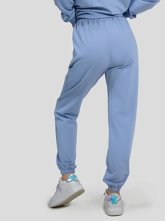 Костюмы спортивные SP005-9 женские цвет голубой, 70% хлопок, 25% полиэстер, 5% лайкра SP005-9 | 7