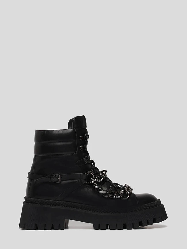 Ботинки 494296 женские цвет черный, натуральная кожа 494296          | 2