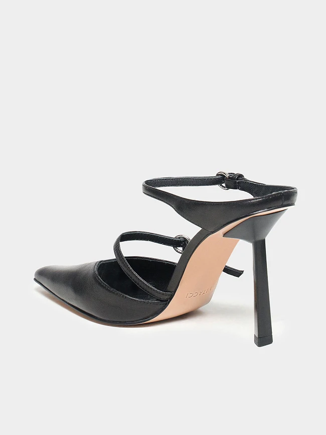 Туфли женские летние, цвет черный, натуральная кожа 497660 | 3