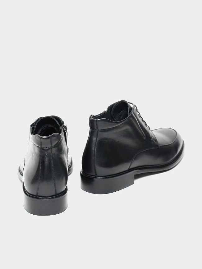 Ботинки мужские демисезонные, цвет черный, натуральная кожа M1022989 | 4