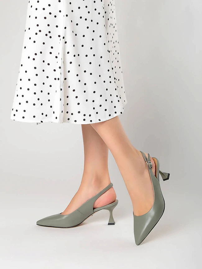 Босоножки 1845509 женские цвет салатовый, натуральная кожа 1845509         | 7