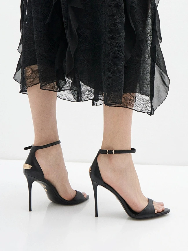 Босоножки женские летние, цвет черный, натуральная кожа 1493331P | 6