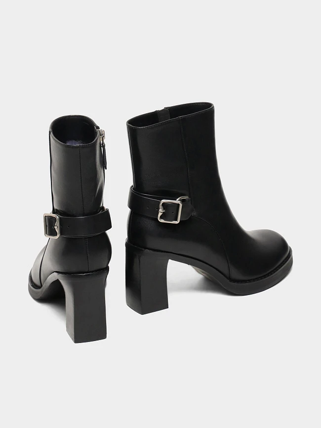 Полусапоги женские зимние, цвет черный, натуральная кожа 1494684M-2 | 4