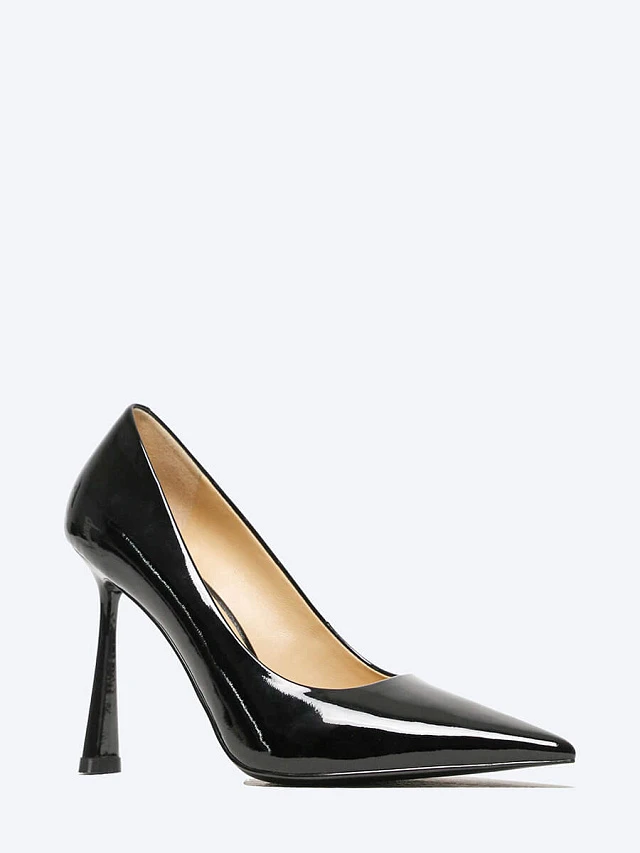 Туфли женские всесезонные, цвет черный, натуральная лаковая кожа 1852833 | 1