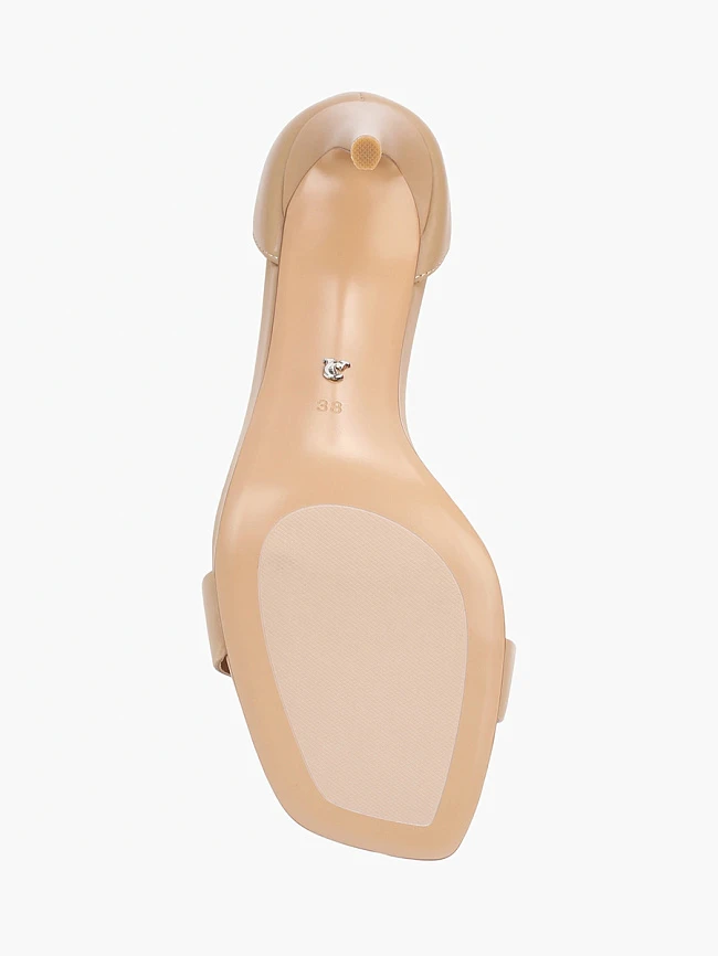 Босоножки женские летние, цвет бежевый, натуральная кожа 494583P | 5