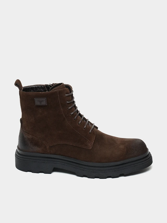 Ботинки мужские демисезонные, цвет коричневый, натуральный спилок M1022982 | 1